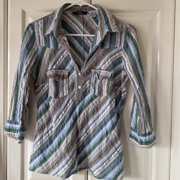 Reitman’s 3/4 sleeve 100% cotton ladies casual top - Picture 3 of 8